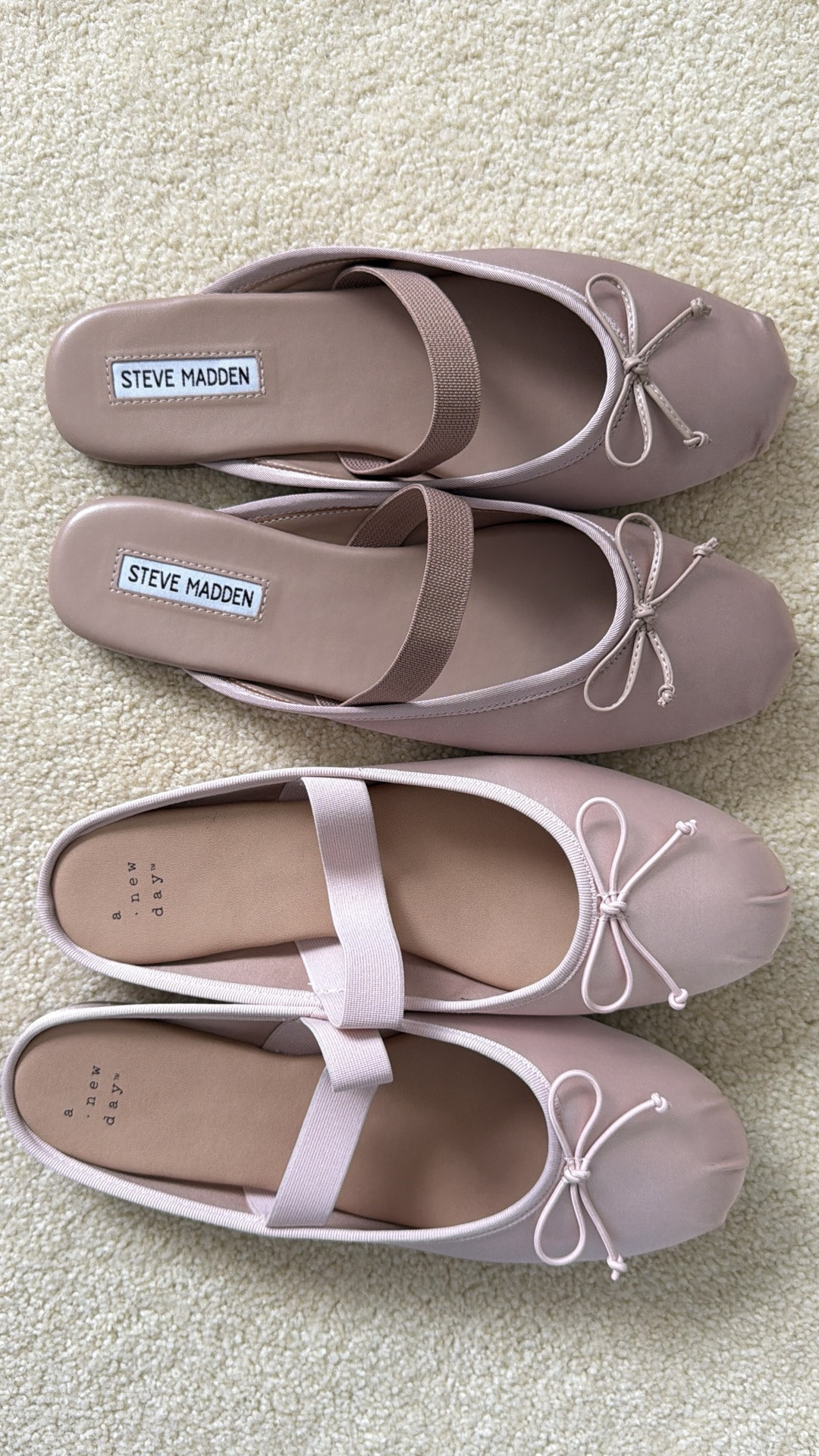 Side-by-side comparison and honest review of the Steve Madden and Target viral ballet flats! 🎀 Also linking similar options!

#stevemadden #target #balletflat #ballet #shoes #shoe #fallstyle #miumiu #targetfinds #targetstyle #flats #coquette #nordstrom @stevemadden-us @Target  ballet flats

#LTKSeasonal #LTKootd #LTKgrwm
