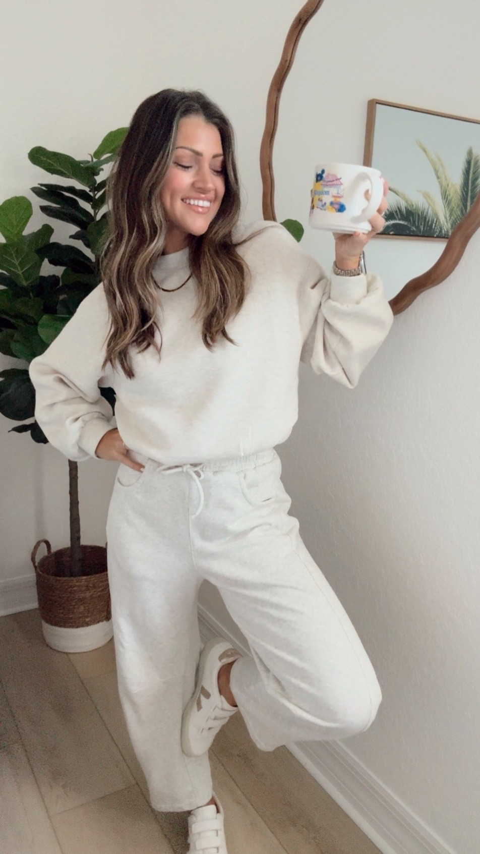 Small sweatshirt. BEST EVER! Trust. Best material. And most genius “bubble” hem for the perfect look everytime. // XS joggers. Some of my all-time faves from amazon! 