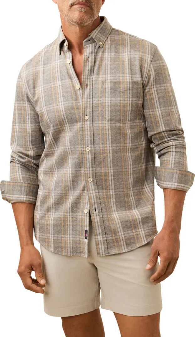 Faherty Coastline Knit Button-Down Shirt | Nordstrom | Nordstrom