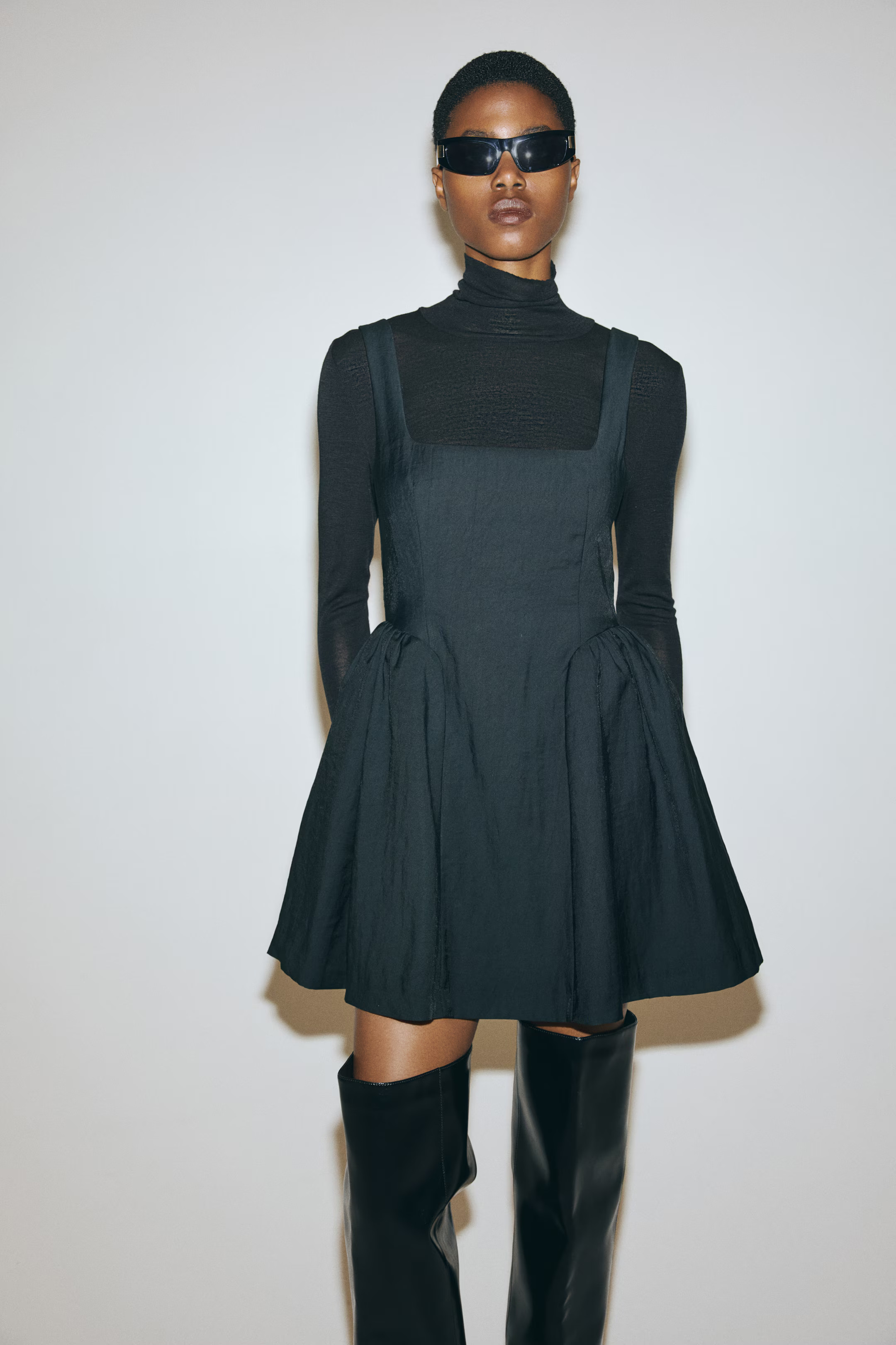 Gathered Square-Neck Dress | H&M (US + CA)