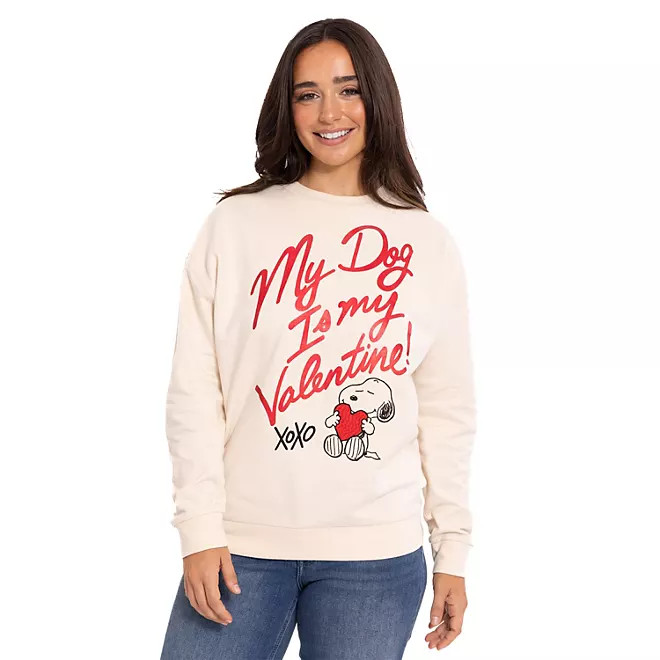 Character Women's Valentine's Day Crew Neck Sweatshirt | Sam's Club