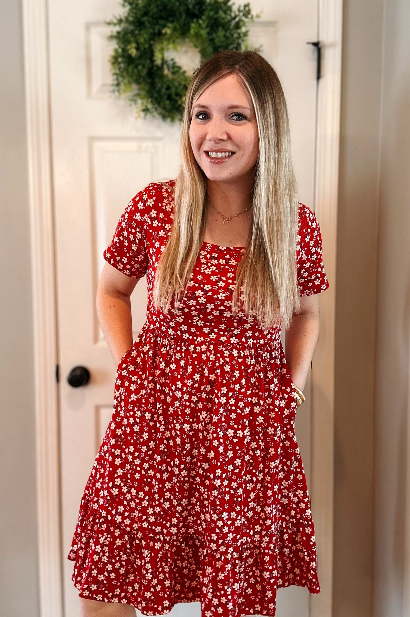 This light weight floral dress is perfect for Spring, Easter, family pictures, literally any event!
You can dress it up or down, plus it has pockets!
The length is so good too
I’m 5’4 wearing the 

#LTKootd #LTKSeasonal #LTKSaleAlert