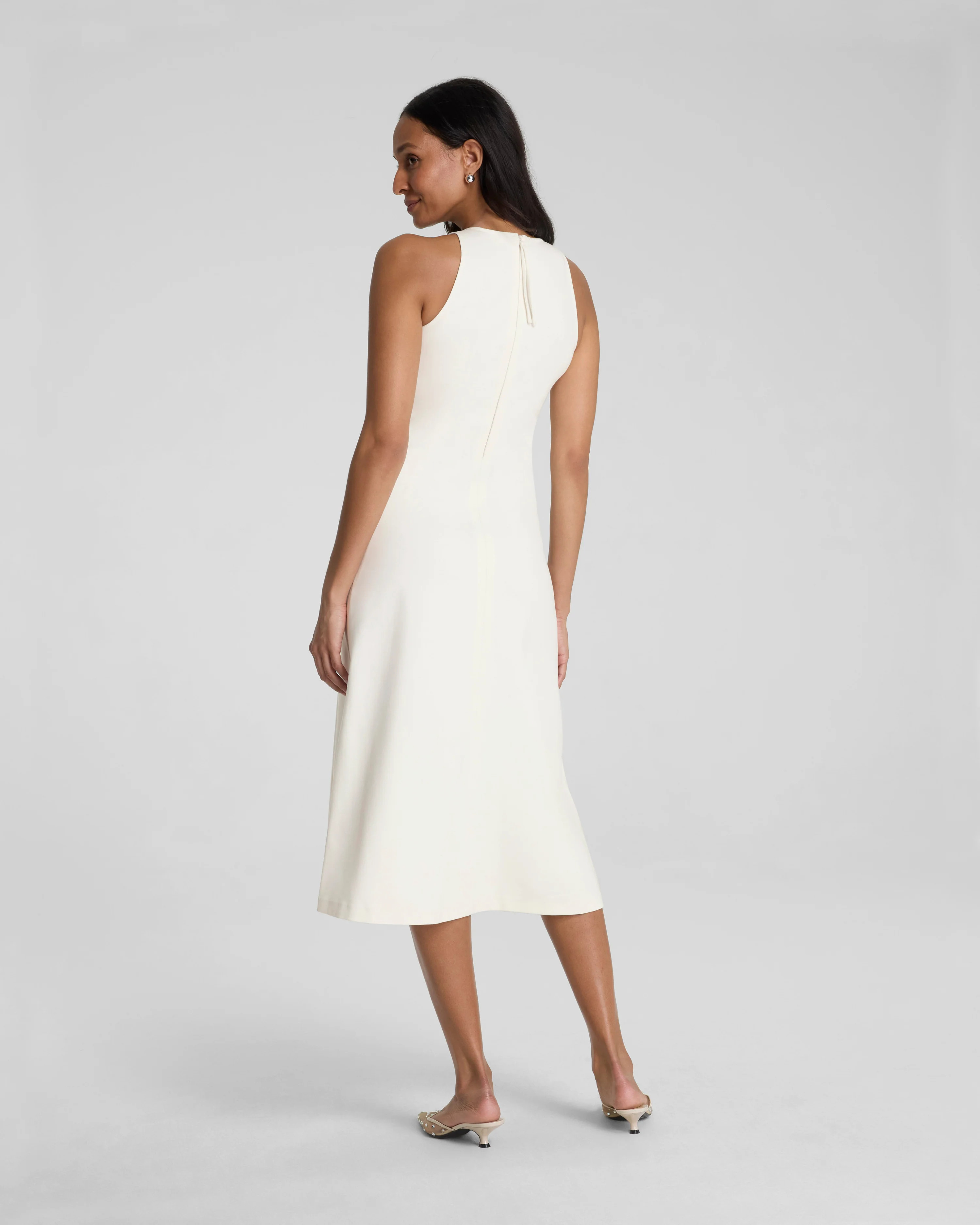 SPANX® Ponte Sleeveless A-Line Midi Dress | Spanx