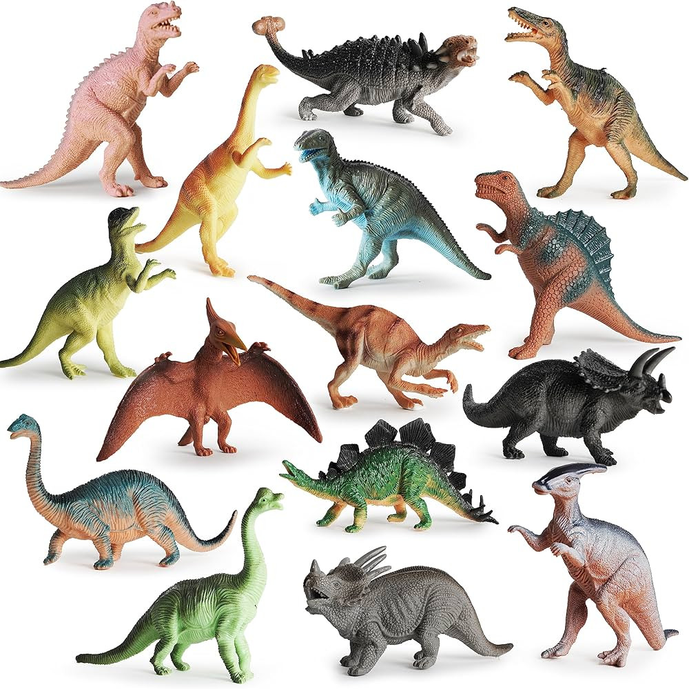 BOLEY Monster (15-Pack) Large 7" Toy Dinosaurs Set - Enormous Variety of Authentic Type Plastic D... | Amazon (US)