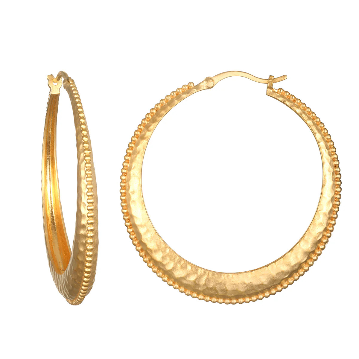 Timeless Beauty Dot Hoop Earrings | Satya Jewelry