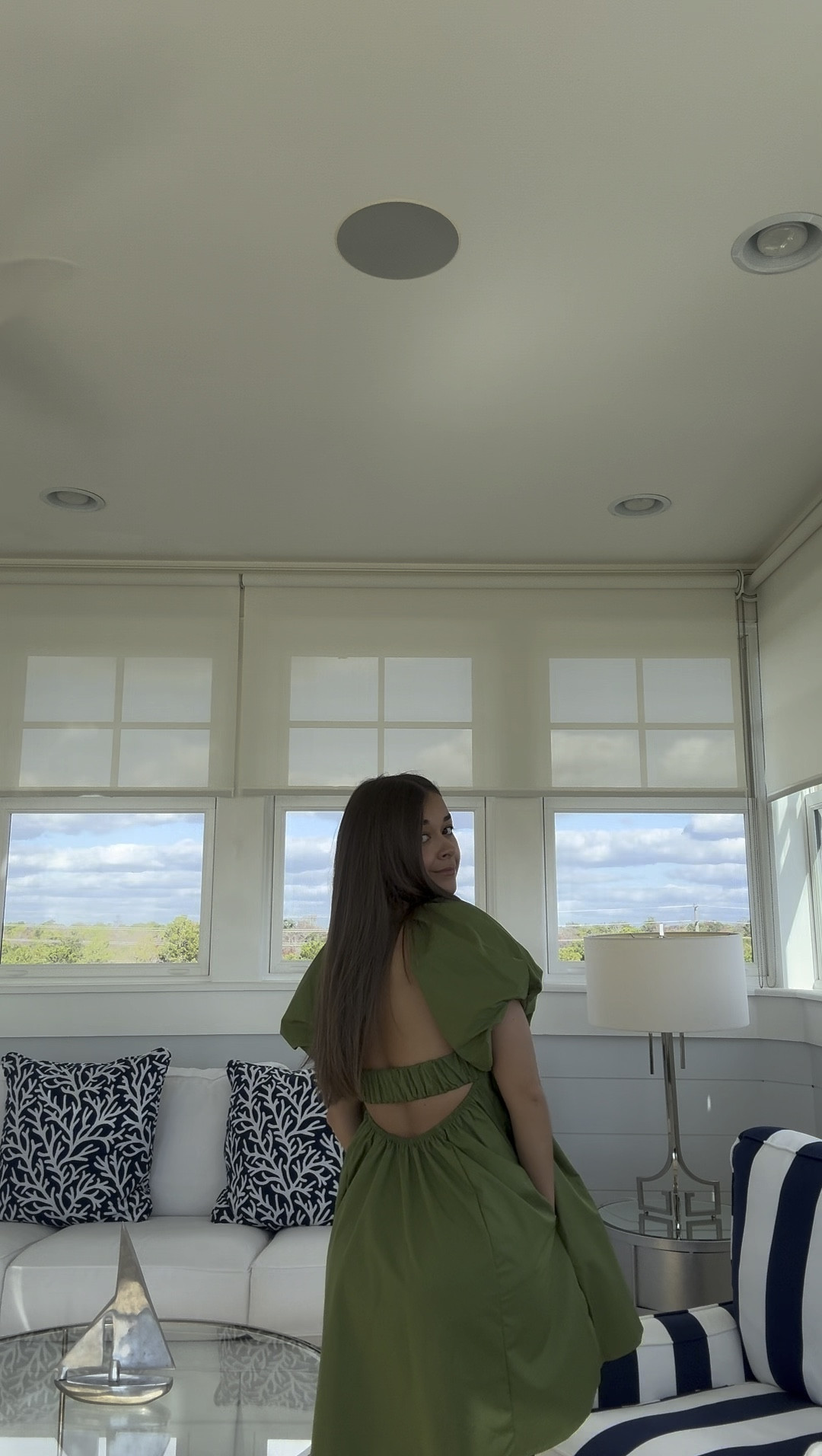 OLIVE green mini dress with pretty back. TTS

#LTKTravel #LTKFindsUnder50 #LTKFallSale