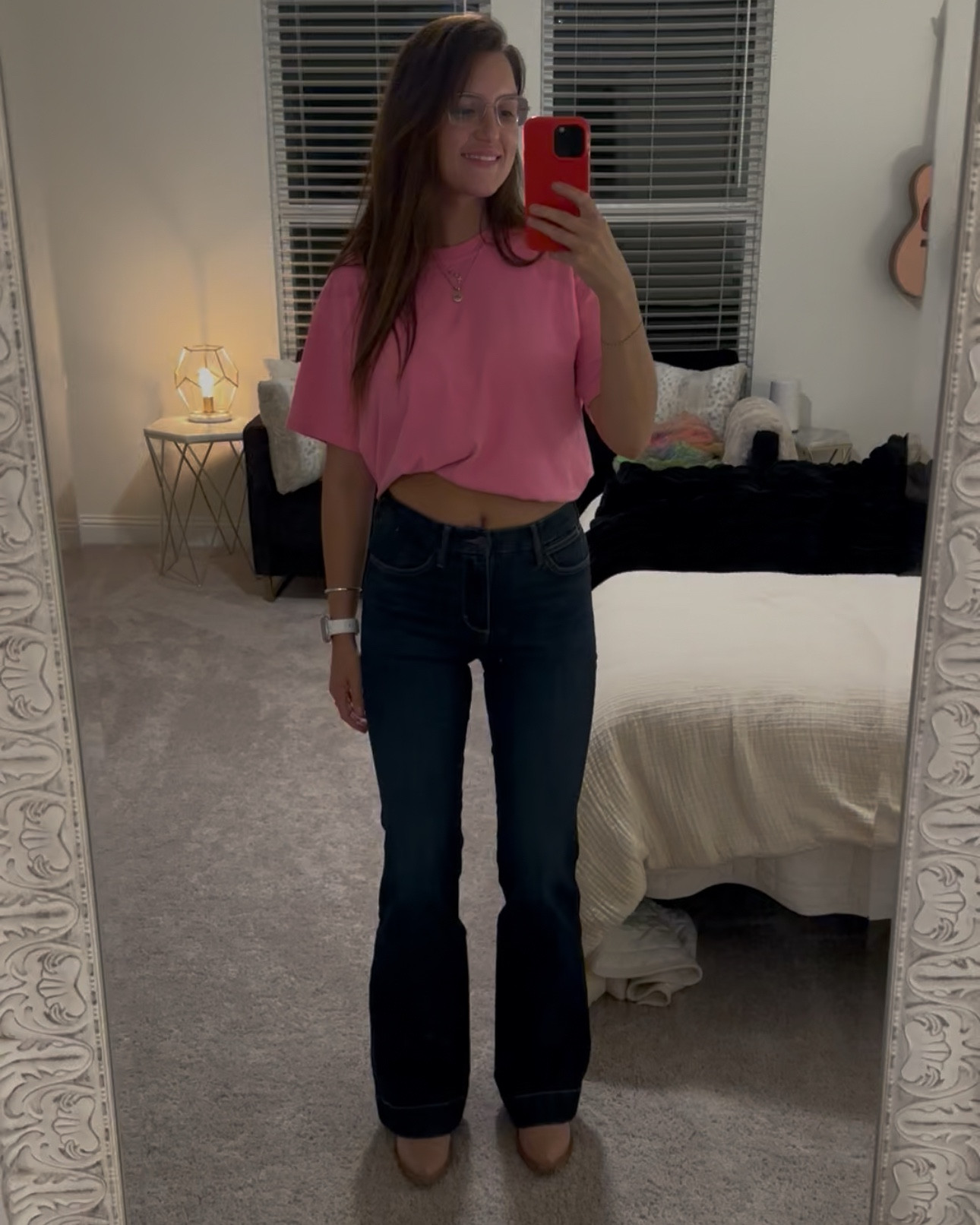 FINALLY got myself some new denim. Being postpartum and DONE with kids I knew it was time to invest in some good quality jeans!!! @wrangler is having buy 2 get 30% off automatically at checkout right now so I took full advantage and think you should too!!! I’m 5’7 136 pounds wearing a size 27 waist 34 length in the blue denim and a 28 waist 34 length in the tan!! The blue denim is stretchier than the tan so I sized up in the tan denim!! 

#LTKFindsUnder50 #LTKBeauty #LTKStyleTip