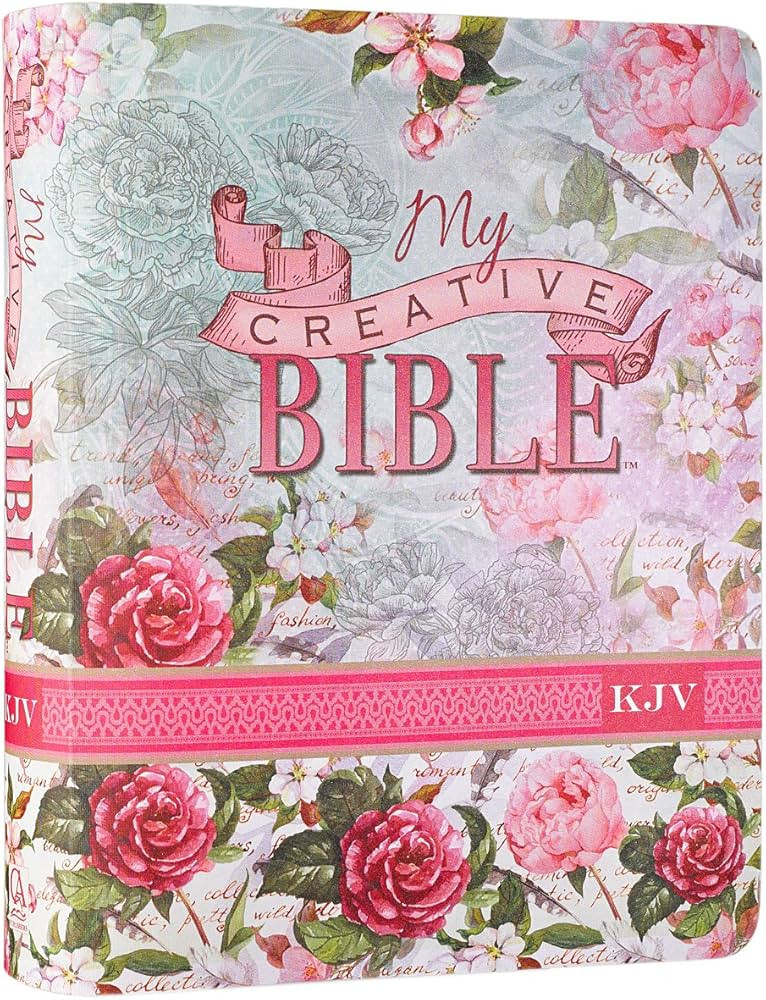 KJV Holy Bible, My Creative Bible, Faux Leather Flexcover - Ribbon Marker, King James Version, Pi... | Amazon (US)