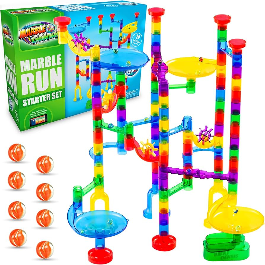 Marble Genius Marble Run (130 Complete Pieces) Maze Track or Race Game for Adults, Teens, Toddler... | Amazon (UK)