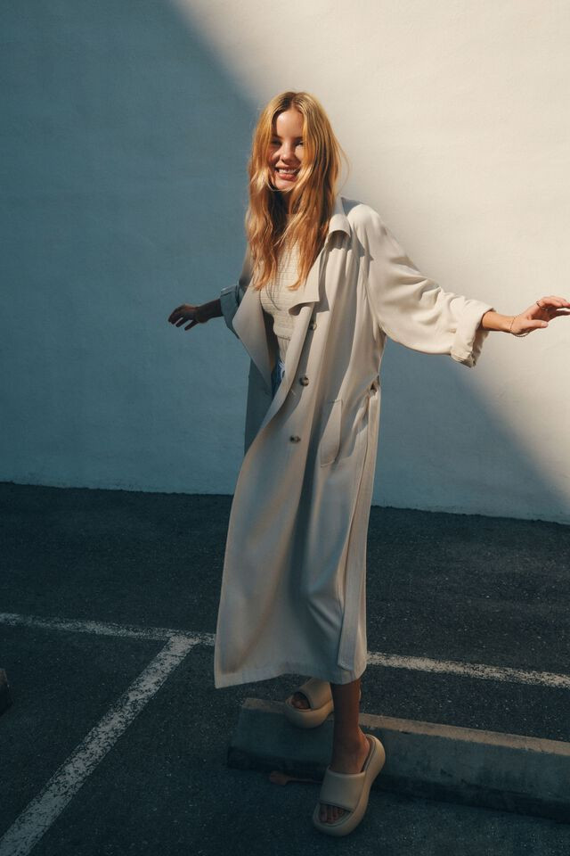 Maxi Trench Jacket $99.95 | Dynamite Clothing