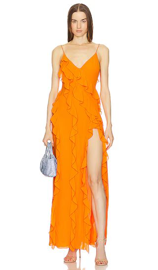 Nehna Gown in Bright Orange | Revolve Clothing (Global)