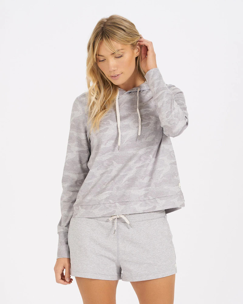 Halo Essential Hoodie | Pale Heather Camo | Vuori Clothing