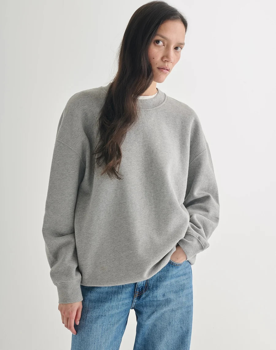 Navygrey Women | The Relaxed-fit SWEATSHIRT | Luxury Organic Cotton | Slate Grey | Navygrey | Navygrey