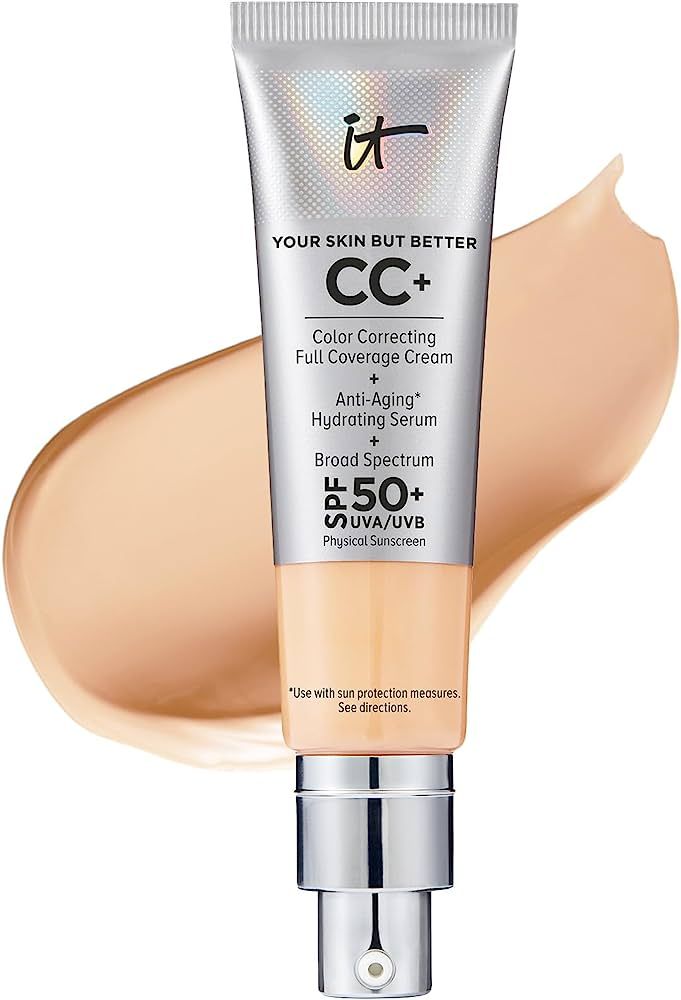 IT Cosmetics Your Skin But Better CC+ Cream - Color Correcting Cream, Full-Coverage Foundation, H... | Amazon (US)