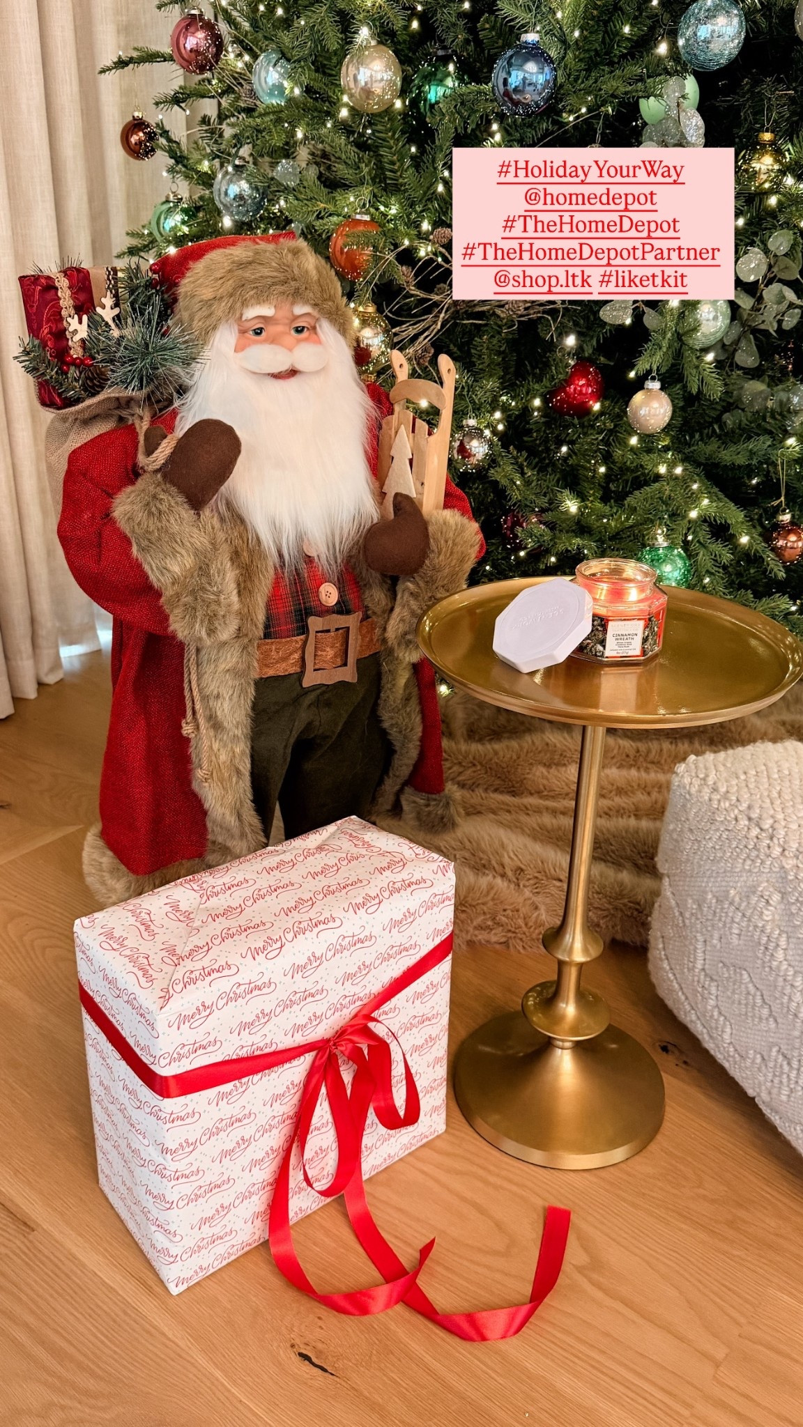 All the holiday magic happens right by the tree ✨
I pulled together this cozy little wrapping setup with finds from The @HomeDepot — the accent table, pouf, and baskets make it feel festive and functional. 🎁
Linked everything below so you can create your own #HolidayYourWay moment – Up to 35% off Select Furniture, Decor, & Rugs!
#TheHomeDepot #TheHomeDepotPartner @shop.ltk #liketkit


#LTKSeasonal #LTKHoliday #LTKHome