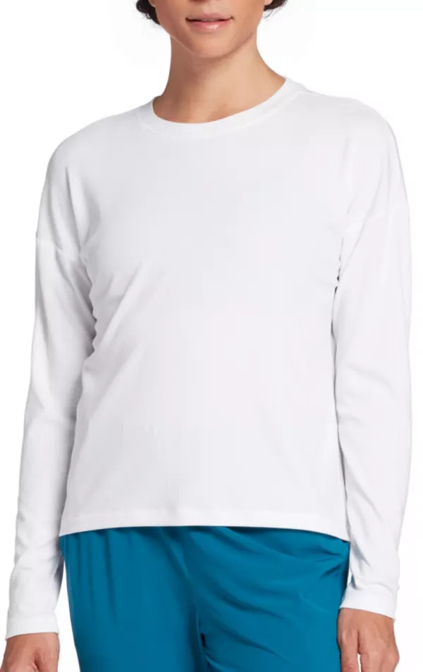 CALIA Women's Boxy Rib Long Sleeve Top | Dick's Sporting Goods | Dick's Sporting Goods