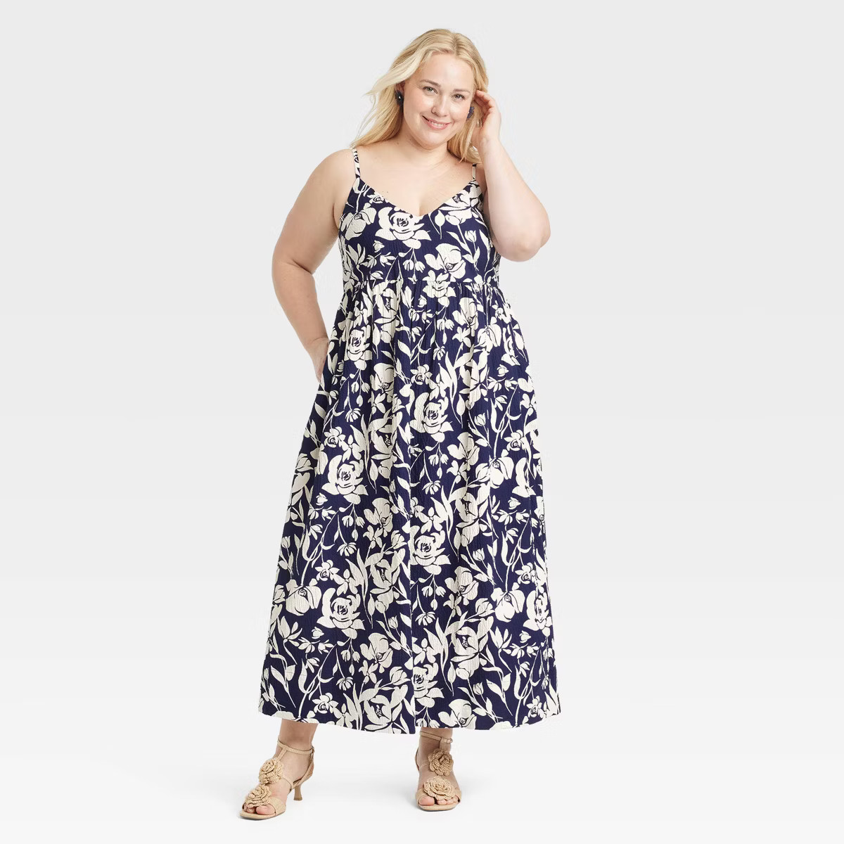 Women's Seersucker Maxi A-Line Dress - A New Day™ | Target
