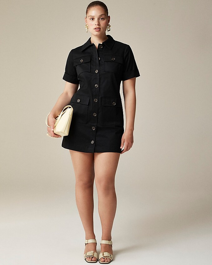 Gamine shirtdress in stretch twill | J. Crew US