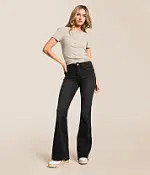 Bella High Rise Flare Stretch Jean | Buckle