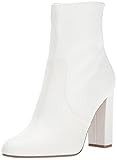 Steve Madden Women's Editor Ankle Boot, white leather, 9 M US | Amazon (US)