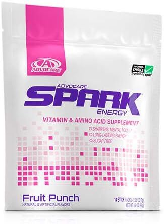 AdvoCare Spark Vitamin & Amino Acid Supplement - Focus and Energy Drink Mix - Fruit Punch - 14 Pa... | Amazon (US)