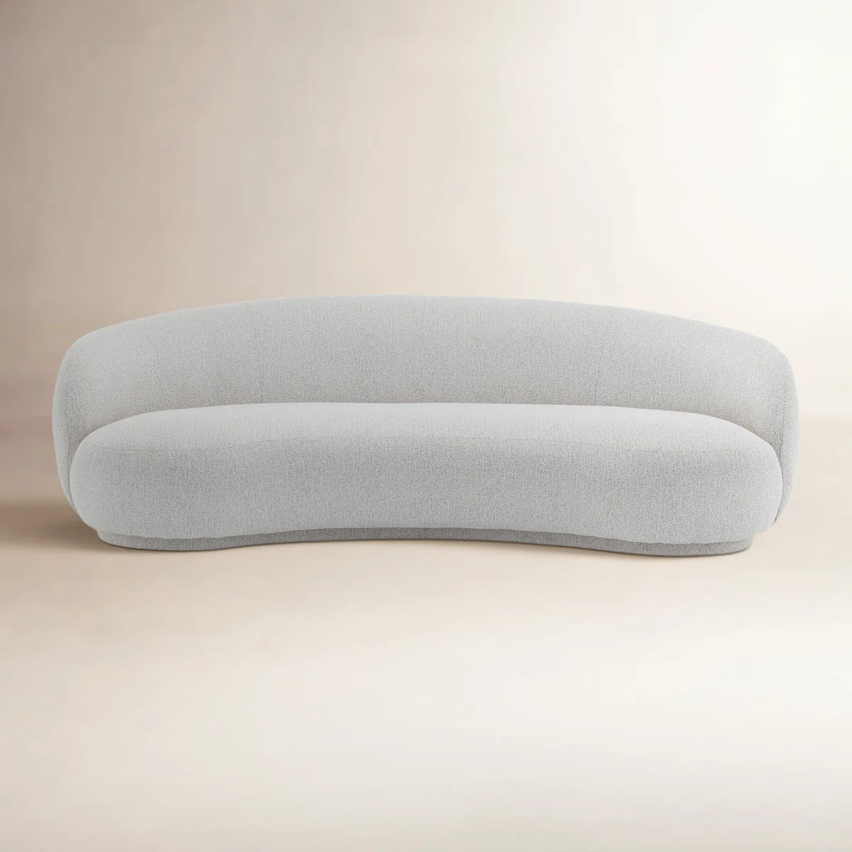 Simona Kidney-Shaped Grounded Curved 3-Seat Sofa | Wayfair North America