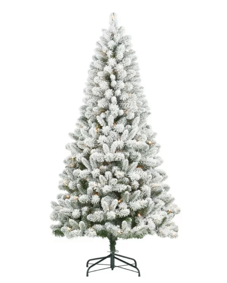 $79 prelit, flocked 6.5 ft tree, Walmart tree, Christmas tree, flocked Christmas tree, Christmas decorations 

#LTKHoliday #LTKsalealert #LTKSeasonal