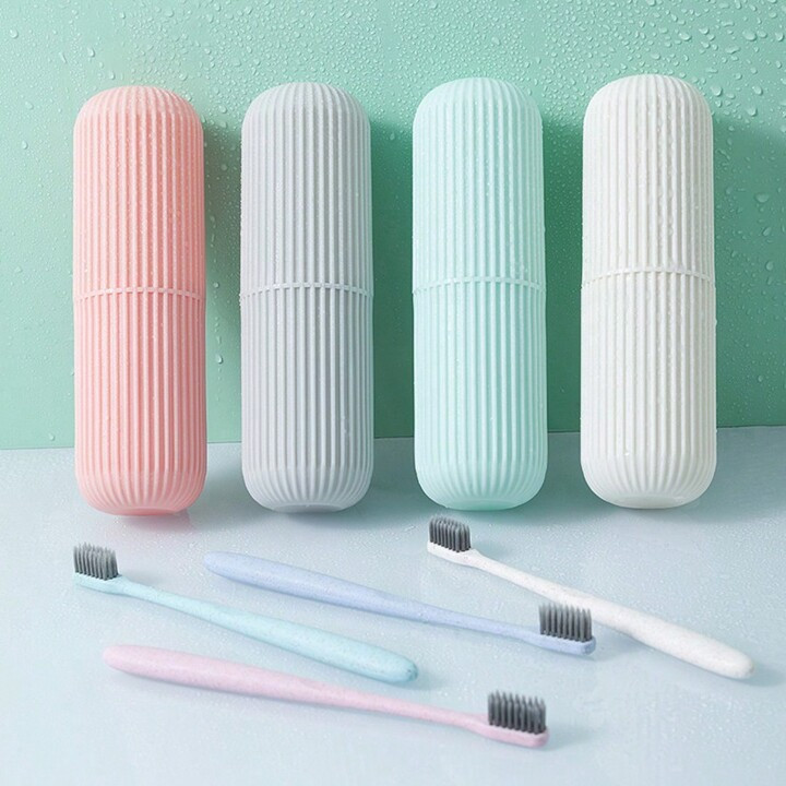 1pc Travel Toothbrush Holder, Portable Toothbrush Cup Cover 7.75 Inches (19.6 Cm) Long, Suitable ... | SHEIN