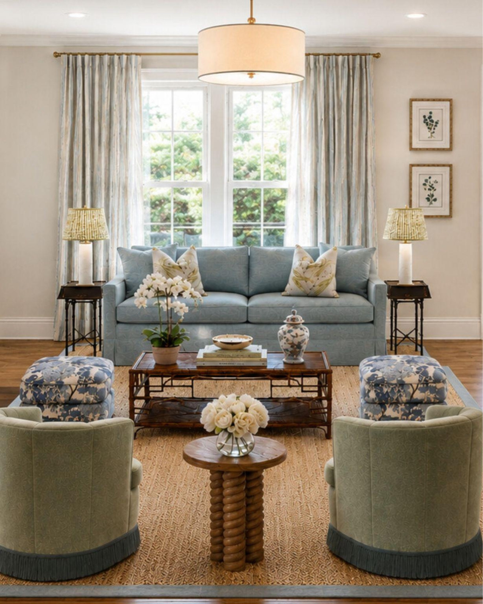 A beautiful green and blue living room design!

#LTKdayinmylife #LTKHome #LTKSaleAlert