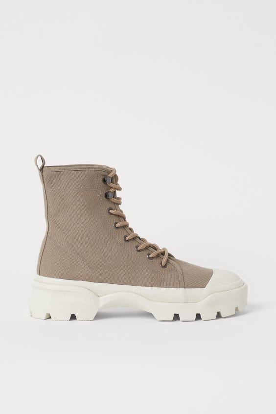 Canvas Sneaker-style Boots | H&M (US + CA)
