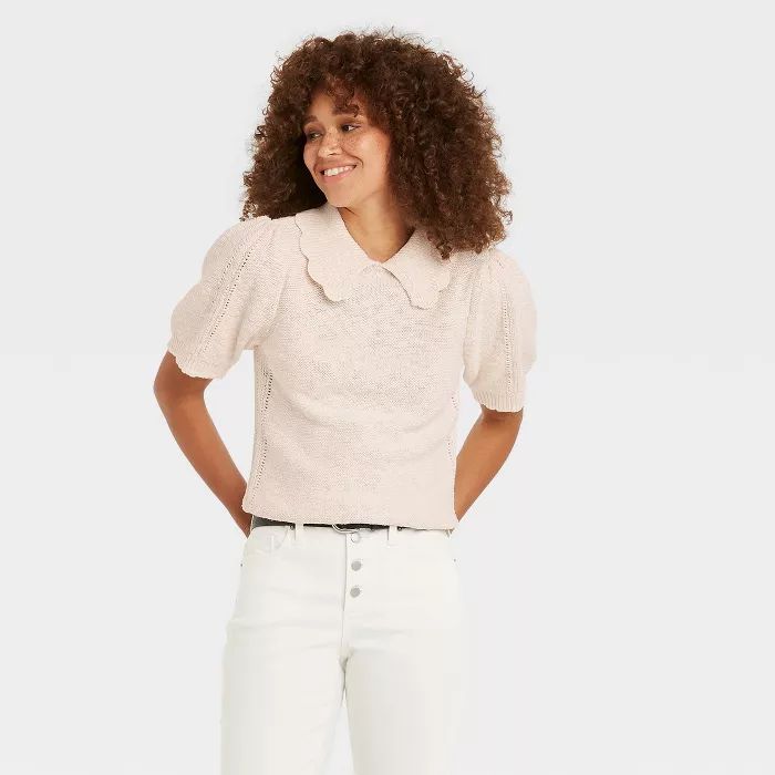 Women's Short Sleeve Crewneck T-Shirt Sweater - Universal Thread™ | Target