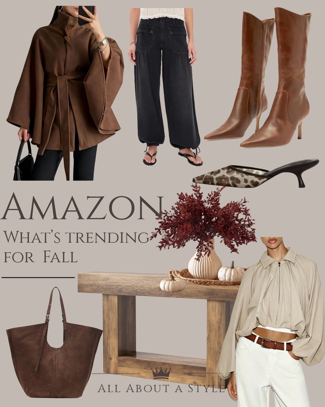 Your fall wardrobe called… it wants a little Amazon upgrade. 🤎🍂

Chocolate brown. Luxe textures. Statement boots. Relaxed silhouettes. All the trends, without the designer price tag.

I’ve curated the pieces worth knowing about.
Shop my Amazon Fall Edit → @allaboutastyle

#fallfashion #fall #trends #whatstrending

#LTKSeasonal #LTKWorkwear