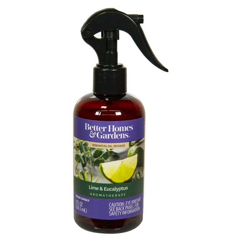Better Homes & Gardens Essential Oil Infused Room Spray, Lime & Eucalyptus, 8oz | Walmart (US)