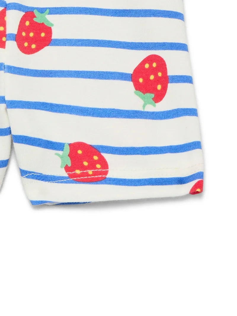 Wonder Nation Baby Girl Bike Shorts, Sizes 0-24 Months | Walmart (US)