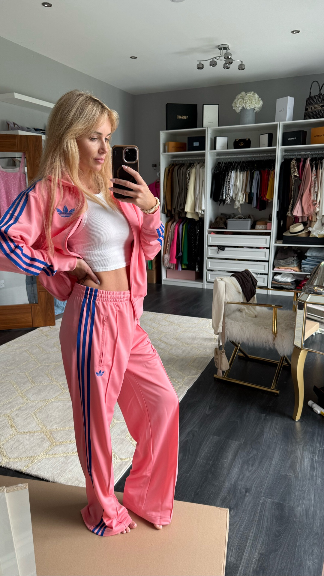 New adidas tracksuit peach and blue 

#LTKuk #LTKfitness #LTKtravel