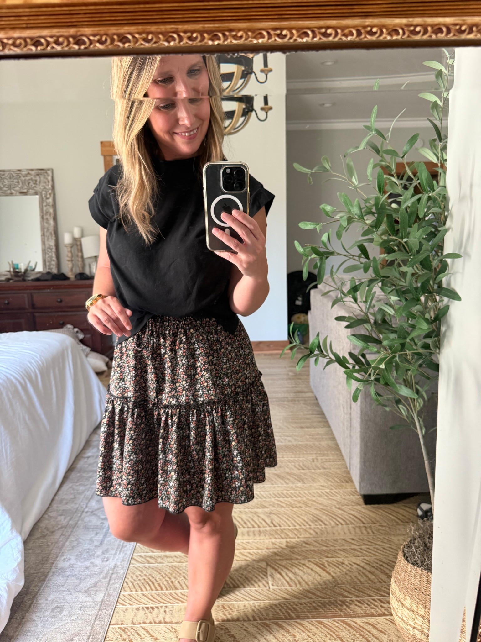 Fall skirt - add a cardigan and boots when it gets cooler 🍂

Fall transition piece 
Fall style
Amazon

#LTKPetite #LTKFindsUnder50 #LTKOver40