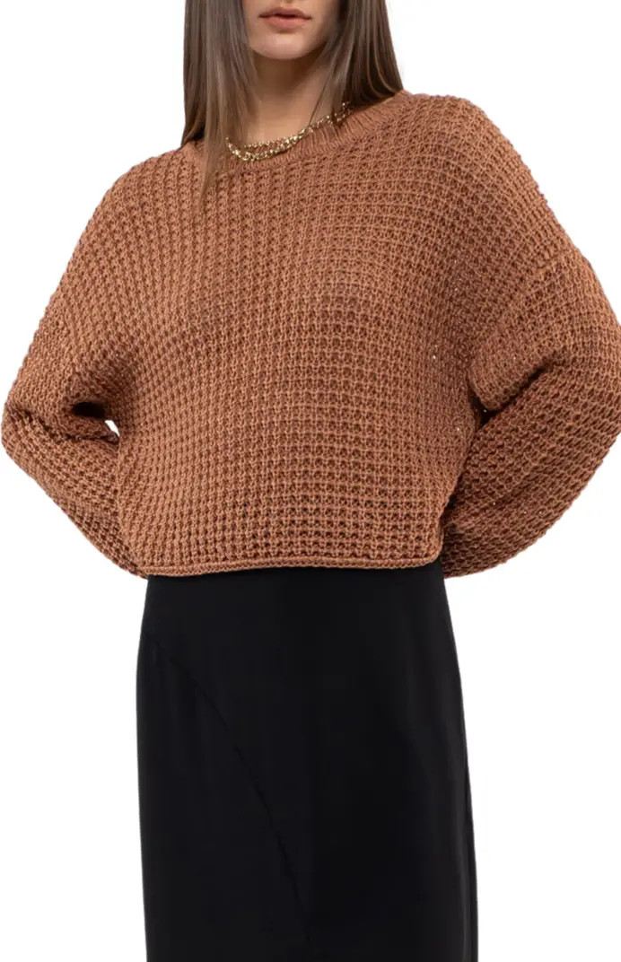 Blu Pepper Open Stitch Sweater | Nordstromrack | Nordstrom Rack