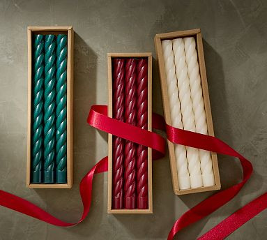 Twisted Taper Candles - Set of 6 | Pottery Barn (US)