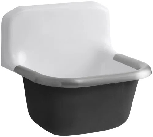 Kohler Bannon 24" x 20.25" Wall Mounted Service Sink | Wayfair | Wayfair North America