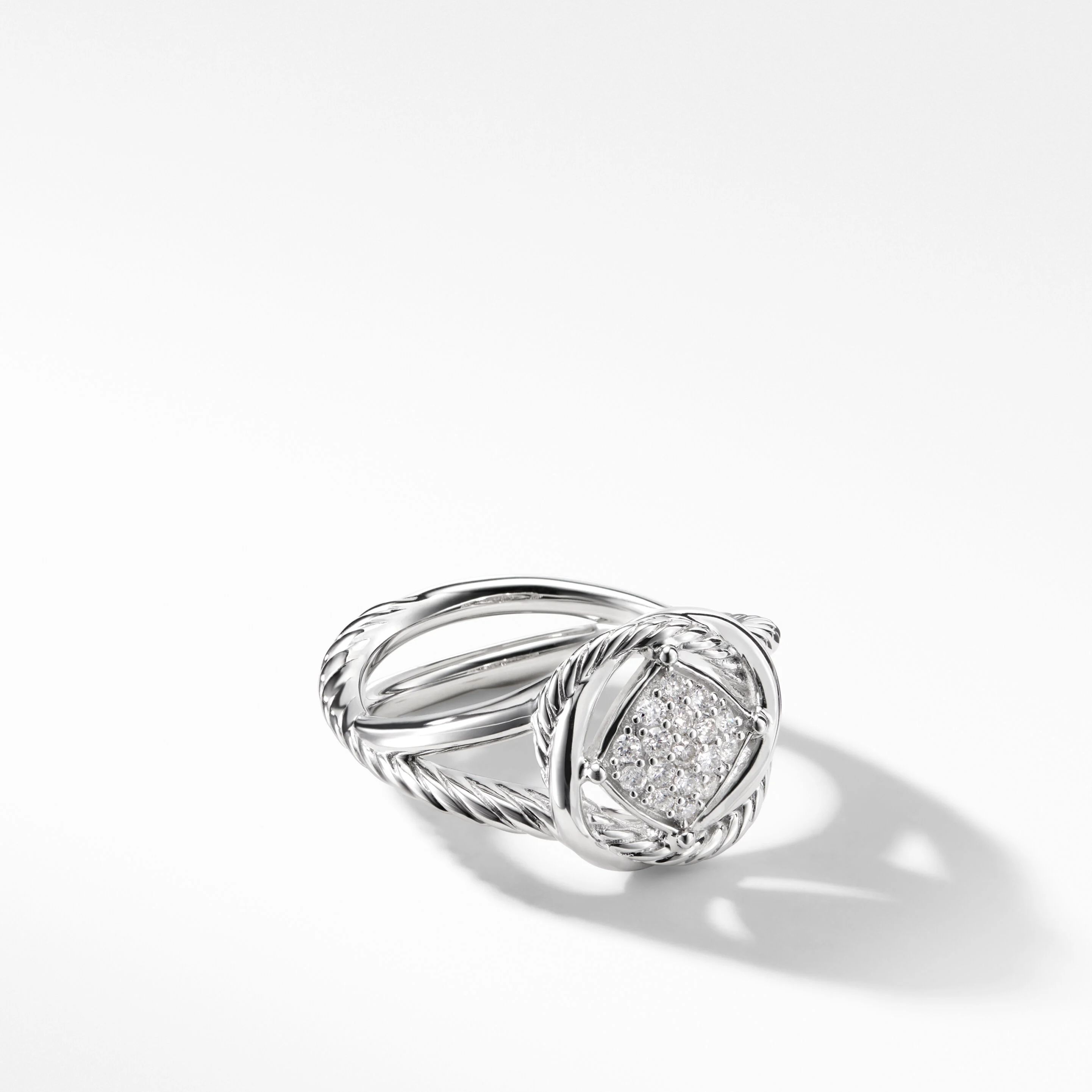 Infinity Ring with Pavé Diamonds | David Yurman