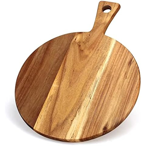 PREMIUM ACACIA Wood Cutting Board with Handle (16"x12") Rectangular Acacia Wooden Kitchen Choppin... | Amazon (US)