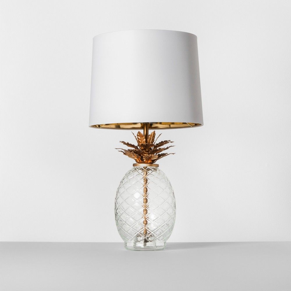 Glass Pineapple Table Lamp Brass Includes Energy Efficient Light Bulb - Opalhouse , Size: Lamp with Energy Efficient Light Bulb | Target
