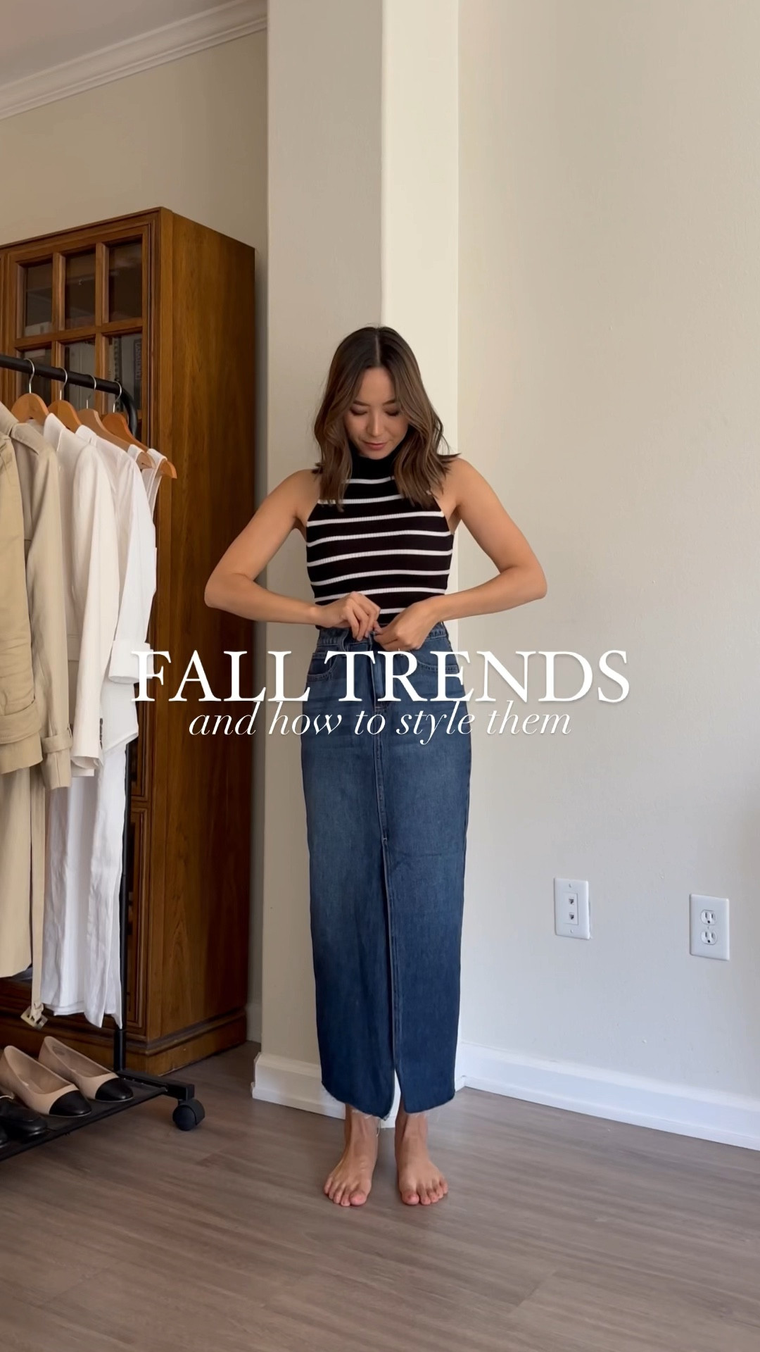 Fall trends/fall transitional outfits

VICI code JAZZSAVE25

Tops extra small tts
Denim skirt runs big, recommend sizing down one to two sizes
Wide leg, jeans recommend sizing down one 
Coat extra small, runs a bit big/has room for layering. best for my taller ladies! 