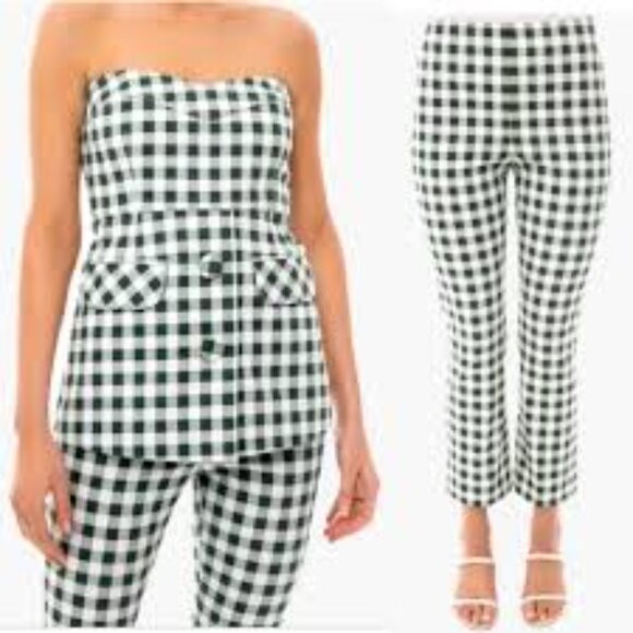 NWT Tuckernuck Green Gingham Ashford Ankle Pants - Size XXL | Poshmark