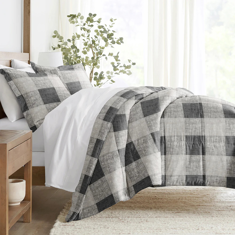 Gingham Down-Alternative Comforter Set | Linens and Hutch