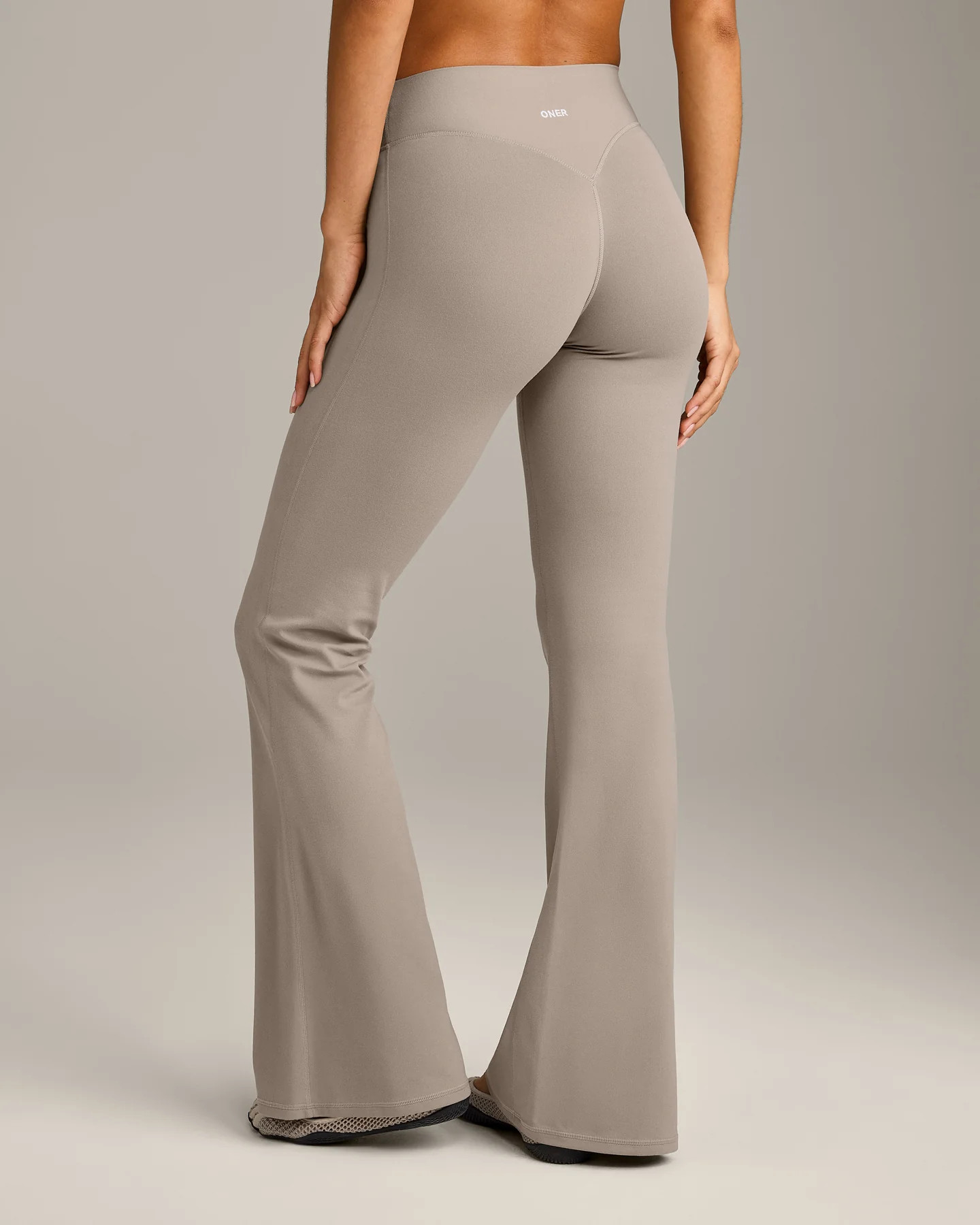 SoftMotion\u2122 Flared Pants with White Logo 
 Warm Sand | Oner Active (UK / US)