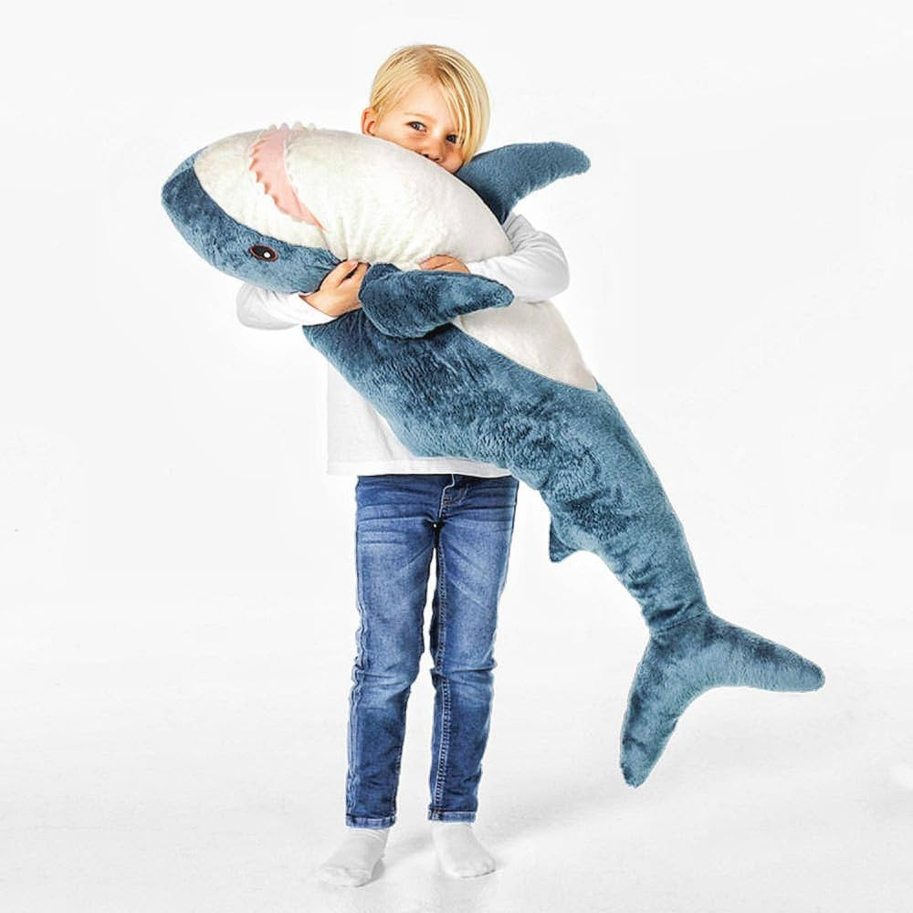 39.3-Inch SharkPlush Toy Giant SharkStuffed Animal Soft SharkPillow Cushion Shark Plush Pillow Ch... | Amazon (US)
