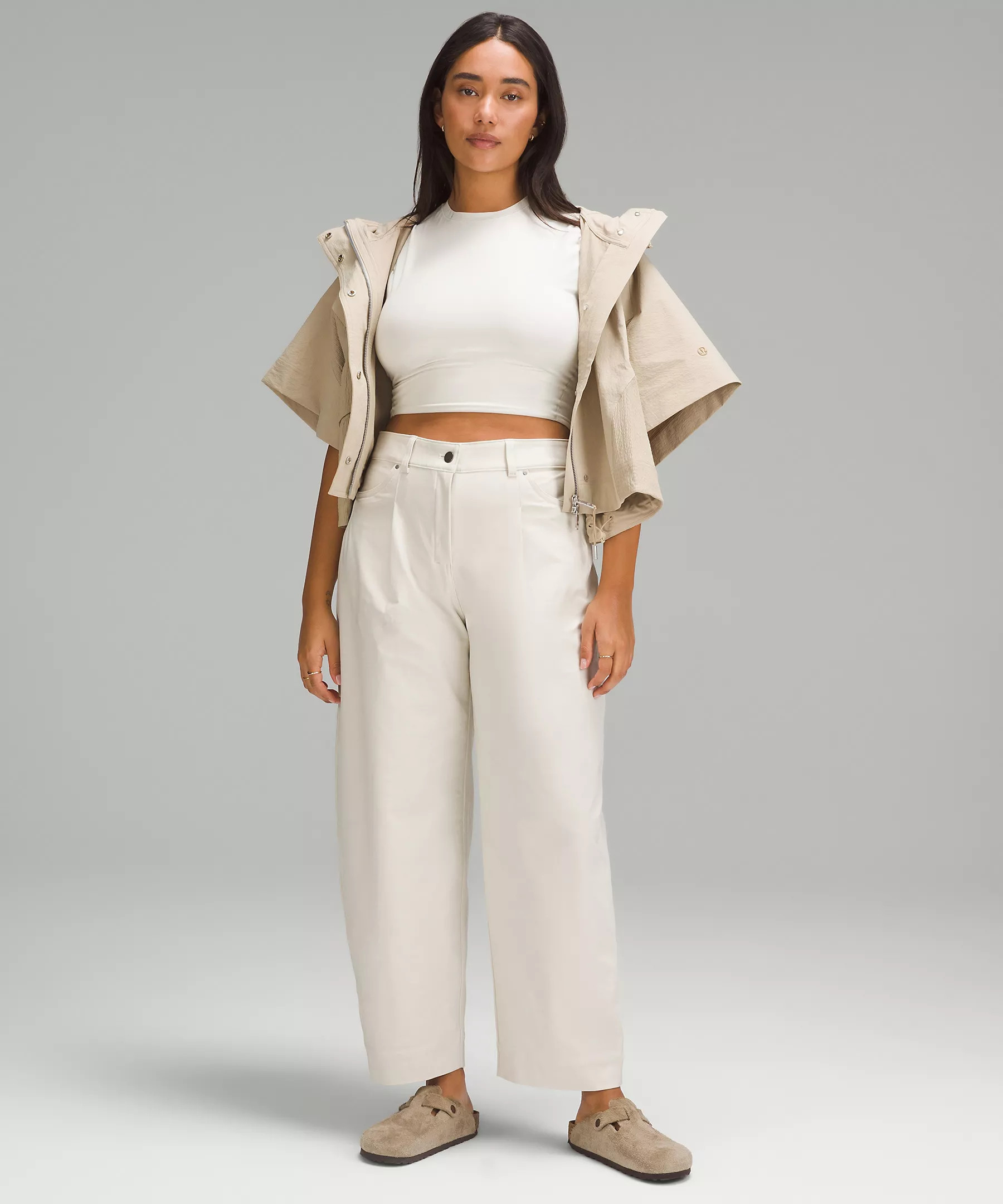 Wundermost Ultra-Soft Nulu Crewneck Cropped T-Shirt | Lululemon (US)