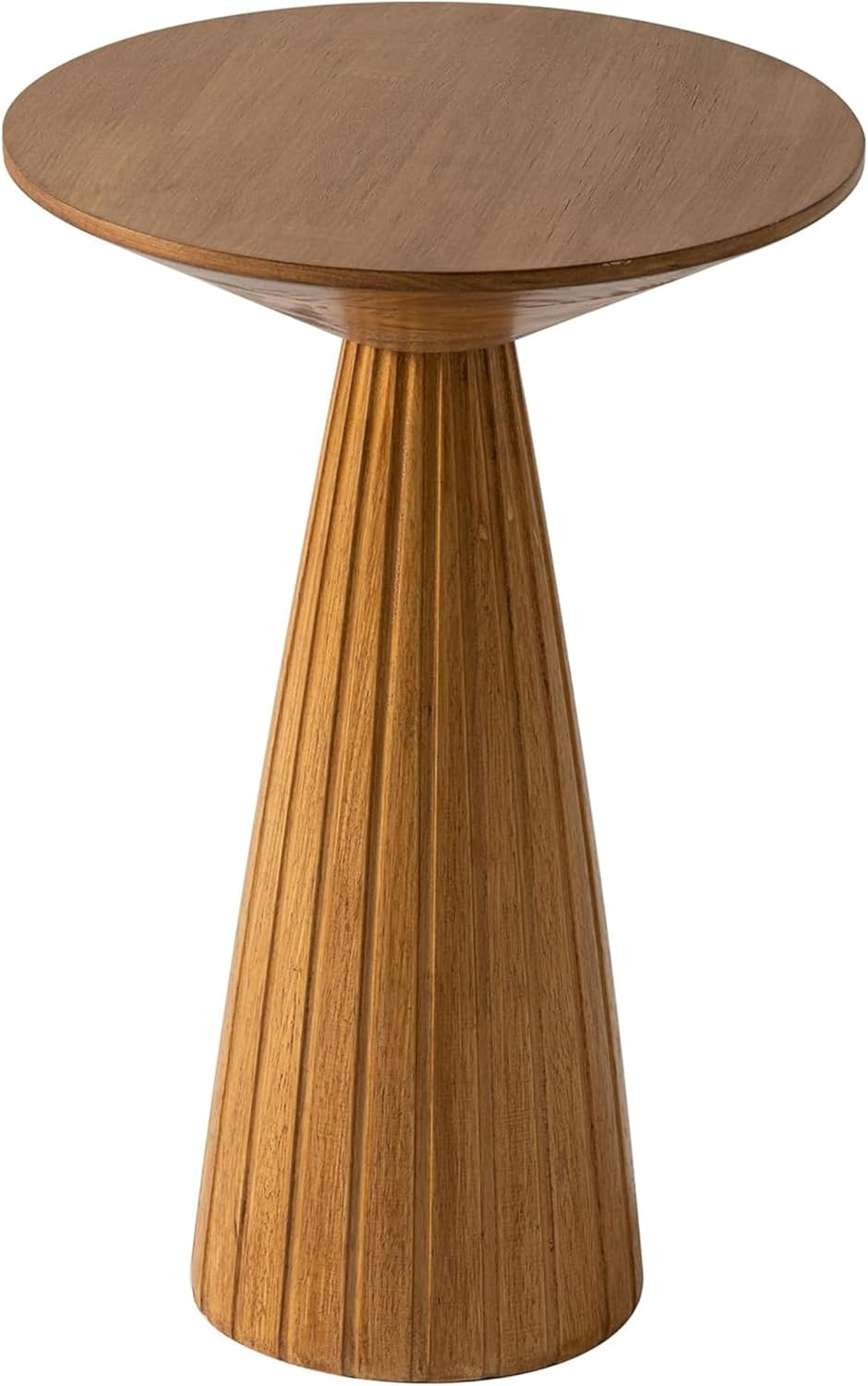 COZAYH Martini Pedestal Table - Round End Table - Walnut | Amazon (US)