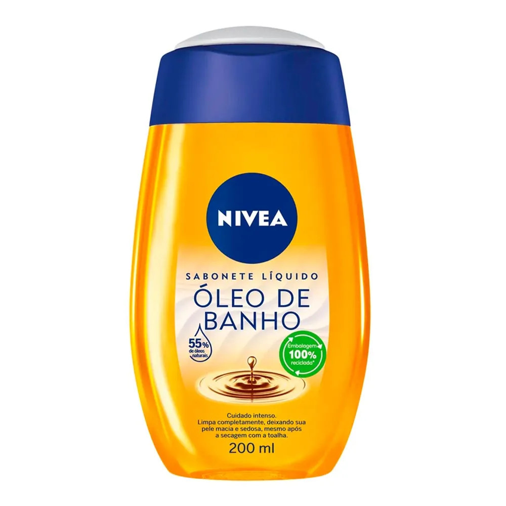 Sabonete Líquido Nivea Óleo de Banho 200ml | Drogaria Sao Paulo (BR)